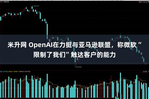 米升网 OpenAI在力挺与亚马逊联盟，称微软“限制了我们”触达客户的能力